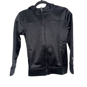 Starter Boys Black Full-Zip Polyester Hoodie Size M